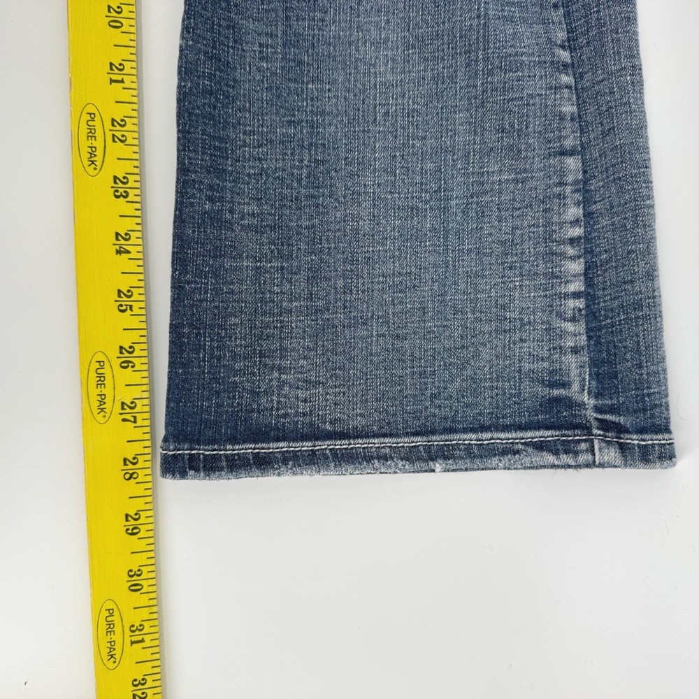 Axel Weston Men 36x30 Vintage Boot Leg Jean Blue Medium Wash Flap Pocket Stretch - Picture 6 of 8
